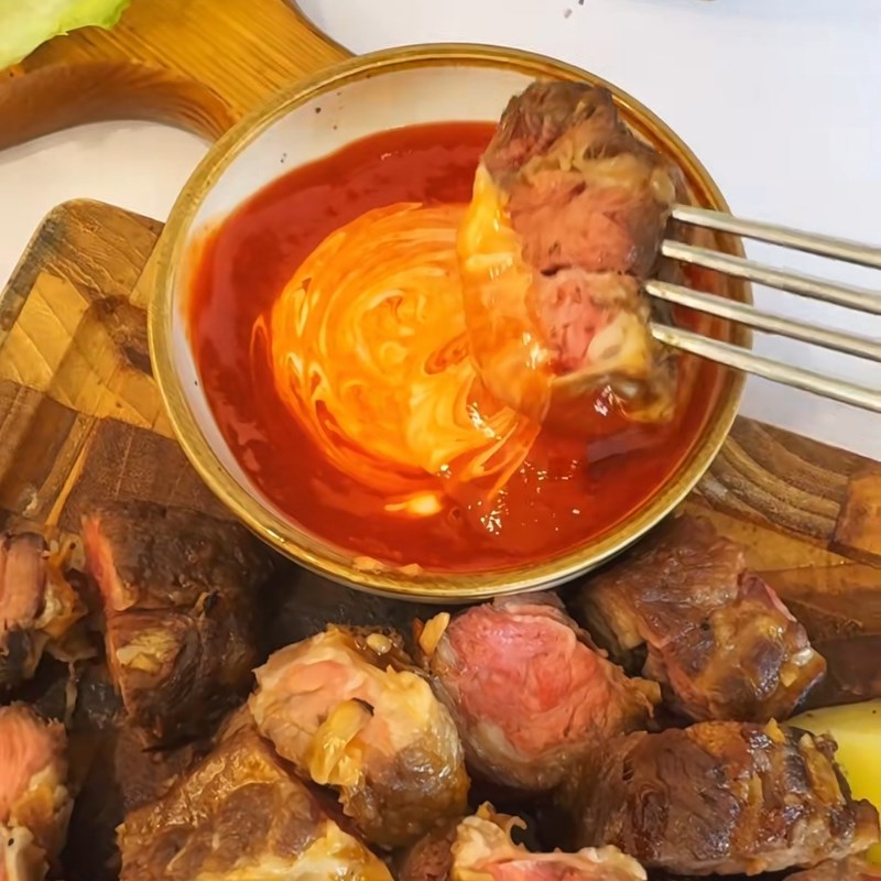 Bước 5 Thành phẩm Dẻ sườn bò nướng sa tế