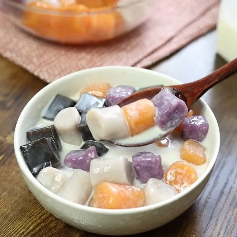 Bước 5 Thành phẩm Chè khoai dẻo nước cốt dừa