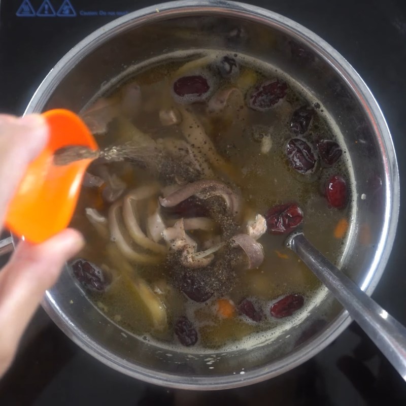 Bước 4 Thành phẩm Dạ dày hầm thuốc bắc