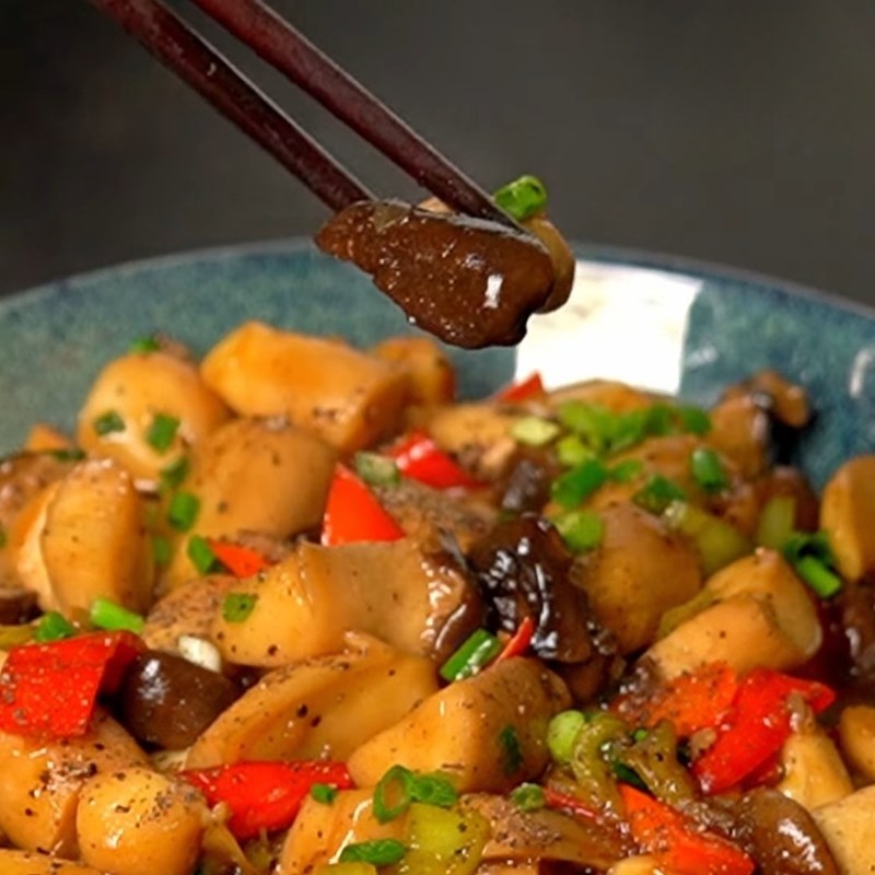 Bước 4 Thành phẩm Nấm kho nước tương