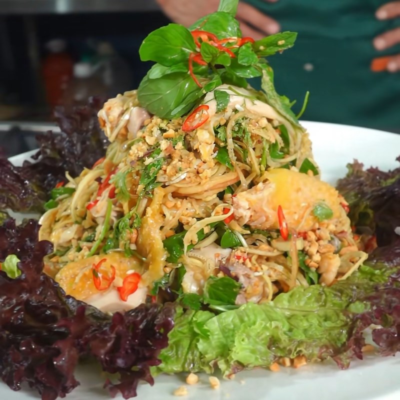 Bước 6 Thành phẩm Nộm gà hoa chuối