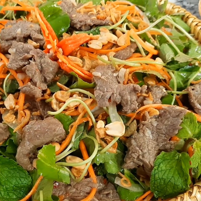 Bước 6 Thành phẩm Gỏi bò rau má