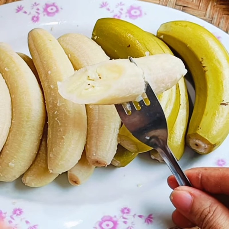 Bước 4 Thành phẩm Chuối già luộc