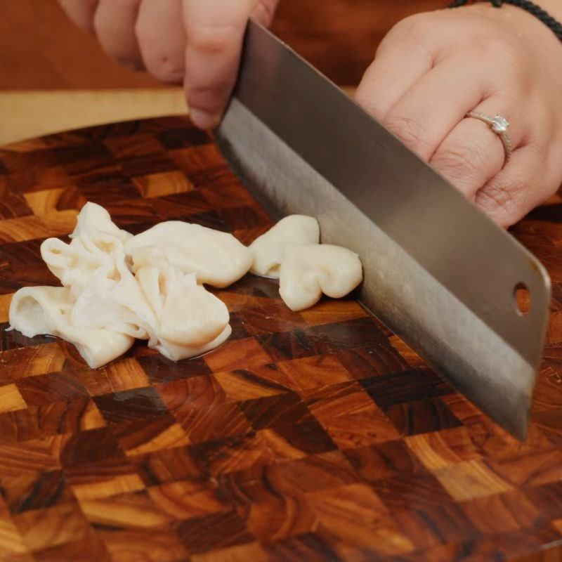 Bước 2 Trần lòng già giòn ngon lòng già xào dưa chua