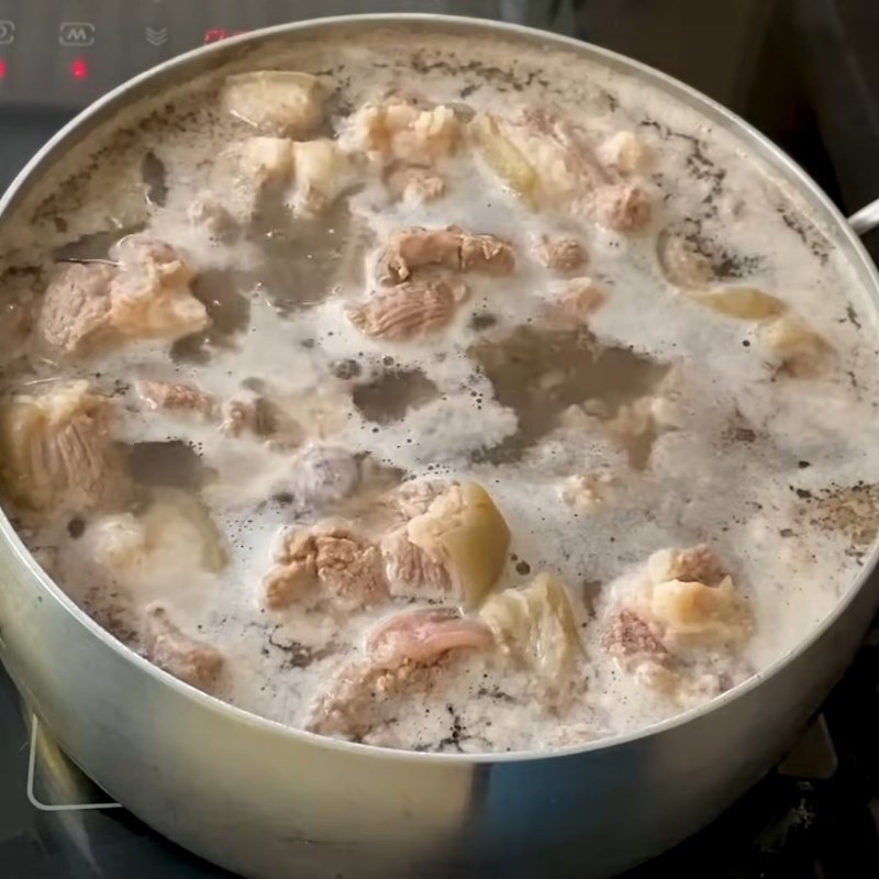 Bước 2 Trần thịt dê Lẩu dê thuốc bắc