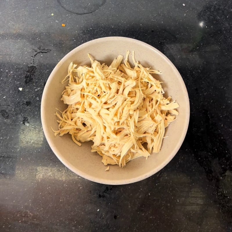 Bước 4 Trộn gỏi ức gà xoài xanh Nộm ức gà