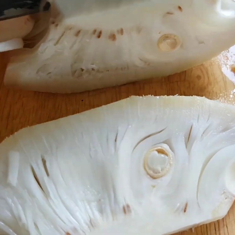 Bước 4 Trộn mít non ăn kèm bún Bún heo quay