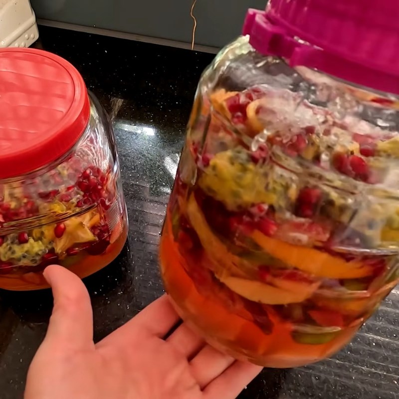 Bước 3 Ủ và theo dõi quá trình lên men tự nhiên Nước trái cây lên men