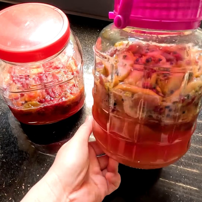 Bước 3 Ủ và theo dõi quá trình lên men tự nhiên Nước trái cây lên men