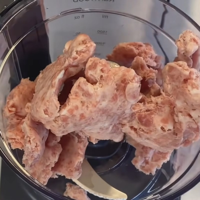 Bước 5 Xay giò lần 2 Giò lụa miền Bắc