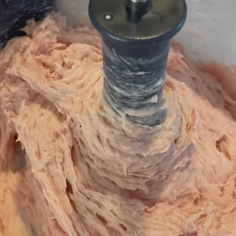 Bước 5 Xay giò lần 2 Giò lụa miền Bắc