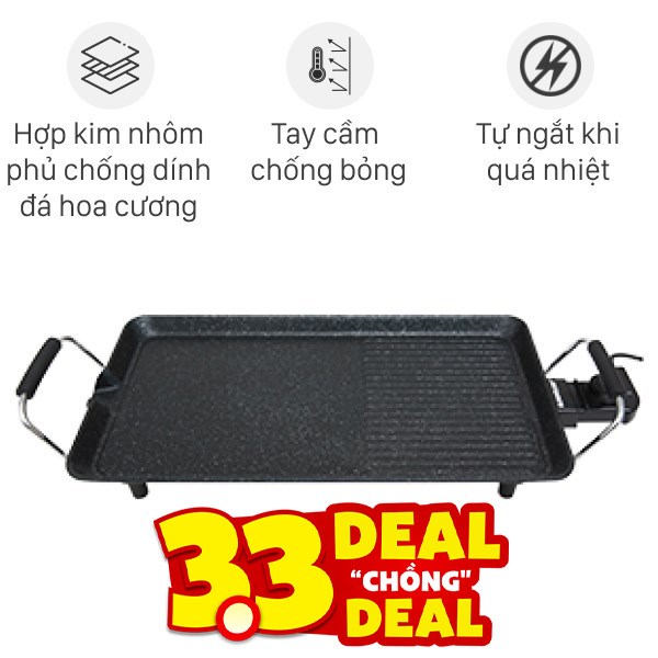 Bếp nướng điện Sunhouse 1600W SHD4600