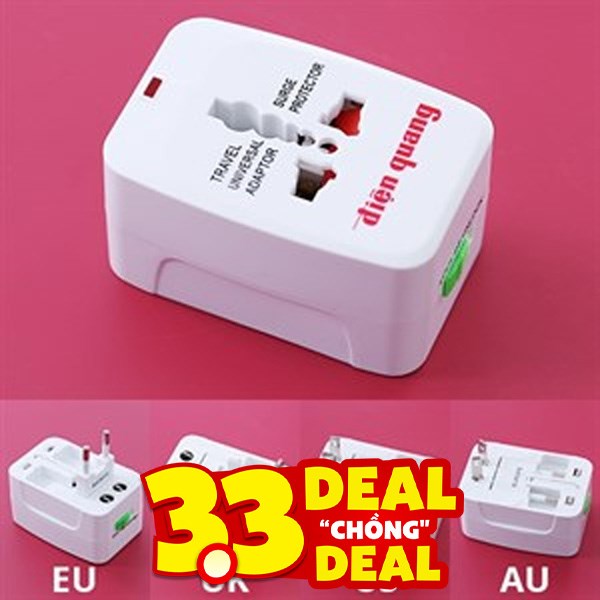 Adapter du lịch Điện Quang TV-01