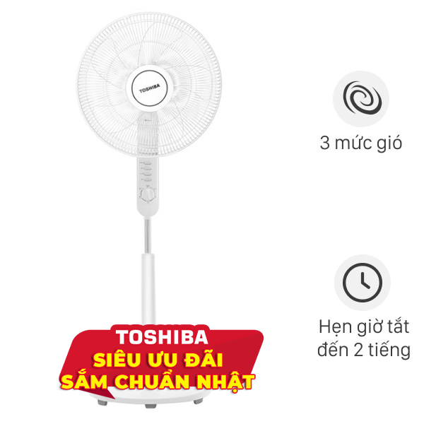 Quạt đứng Toshiba  5 cánh F-LSA10(W)VN 50W