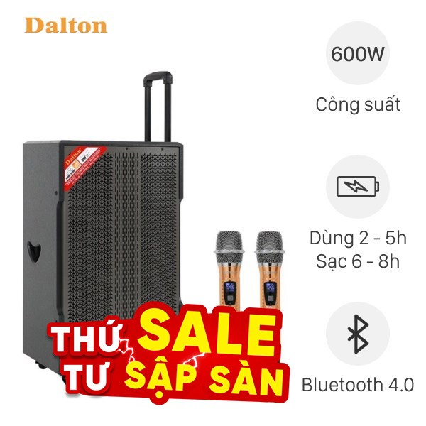 Loa kéo Karaoke Dalton TS-15G600X 600W