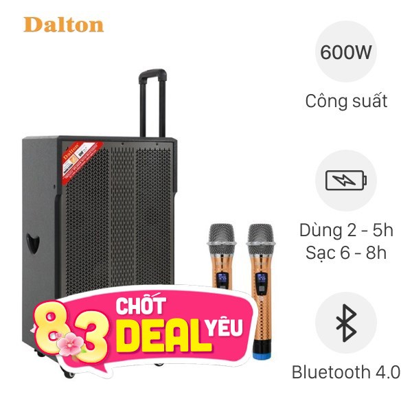Loa kéo Karaoke Dalton TS-15G600X 600W