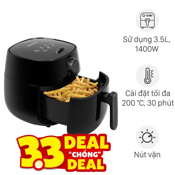 Nồi chiên không dầu Kangaroo 4 lít KG42AF1