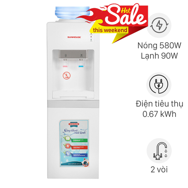 Cây nước nóng lạnh Sunhouse SHD9612 670W