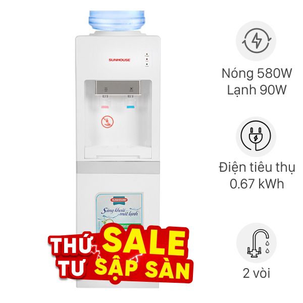 Cây nước nóng lạnh Sunhouse SHD9612 670W