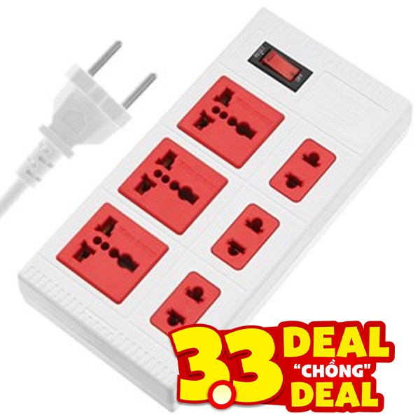 Ổ cắm điện Điện Quang 6 lỗ 5m ECO ĐQ ESK 5WR 6ECO