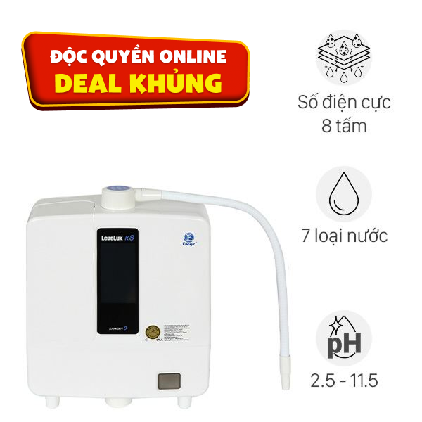 Máy lọc nước điện giải ion kiềm Kangen LeveLuk K8