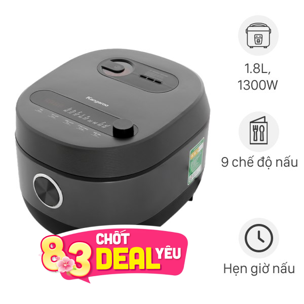 Nồi cơm điện cao tần Kangaroo 1.8 lít KG18RIH2