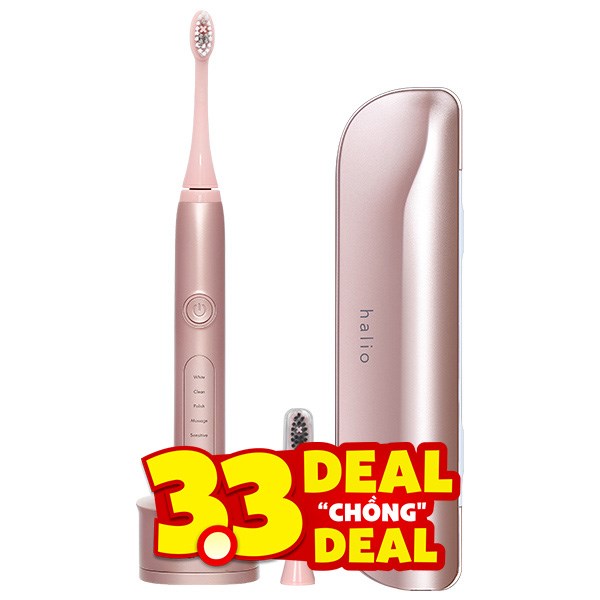 Bàn chải điện Halio Sonic Whitening Pro Rose Gold