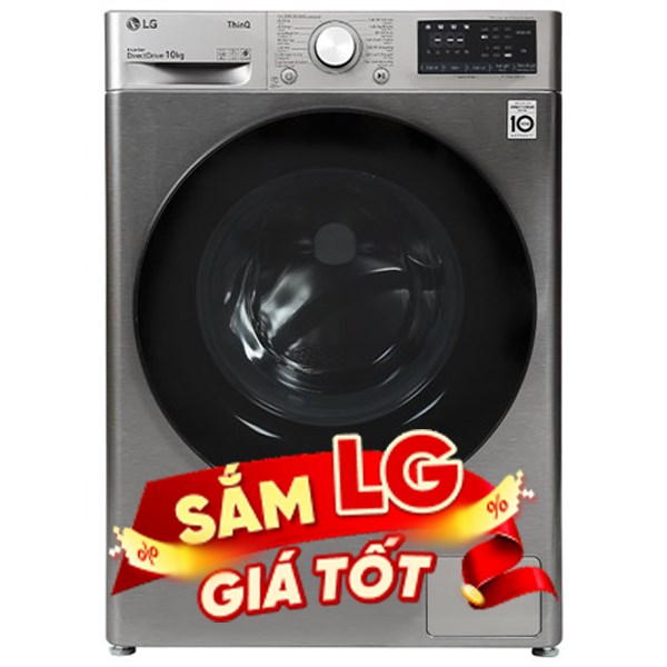 Máy giặt LG AI DD Inverter 10 kg FV1410S4P công nghệ trí tuệ nhân tạo