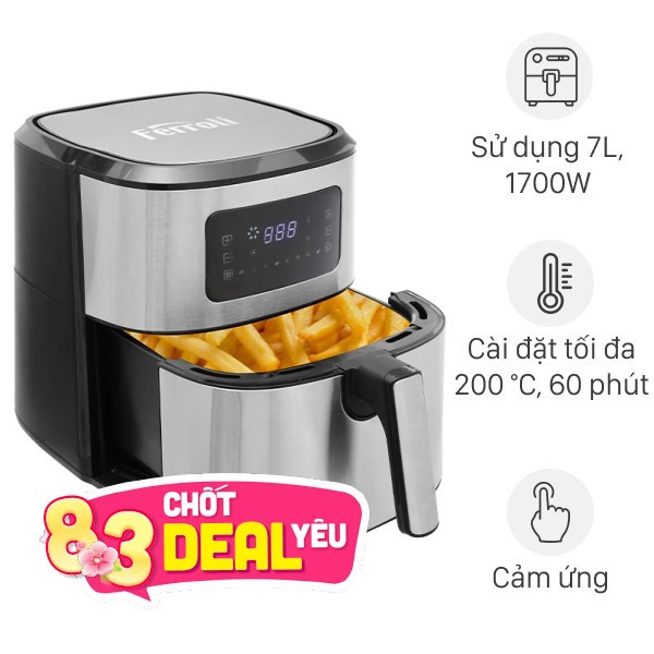 Nồi chiên không dầu Ferroli 7 lít FAF-7.0D