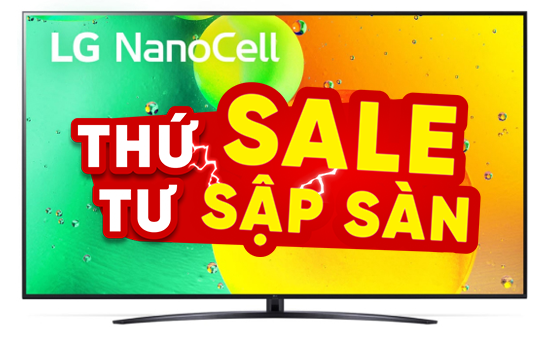 Smart Tivi NanoCell LG AI 4K 65 inch 65NANO76SQA