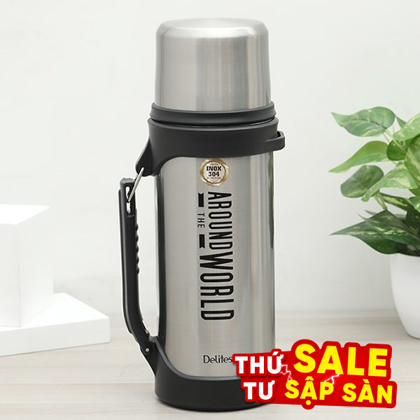 Bình giữ nhiệt nóng lạnh Inox 1500 ml Delites H21