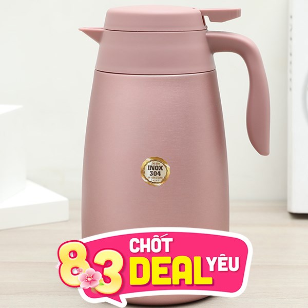 Bình giữ nhiệt nóng lạnh Inox 1600 ml Delites KH16