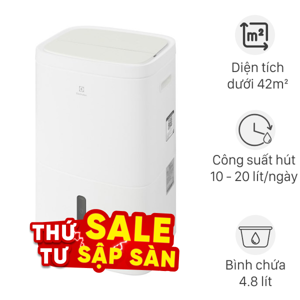 Máy hút ẩm Electrolux EDH10TRBW1 220W