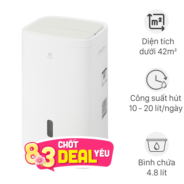 Máy hút ẩm Electrolux EDH10TRBW1 220W
