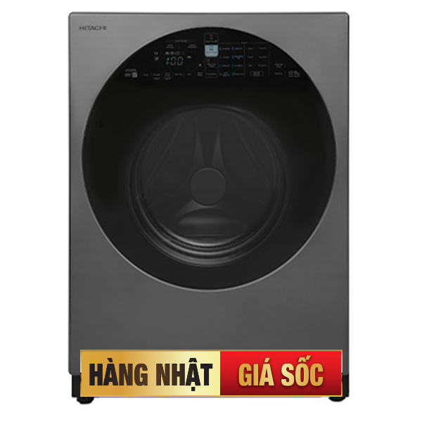 Máy giặt sấy Hitachi Inverter giặt 12 kg - sấy 8 kg BD-D120XGV MAG