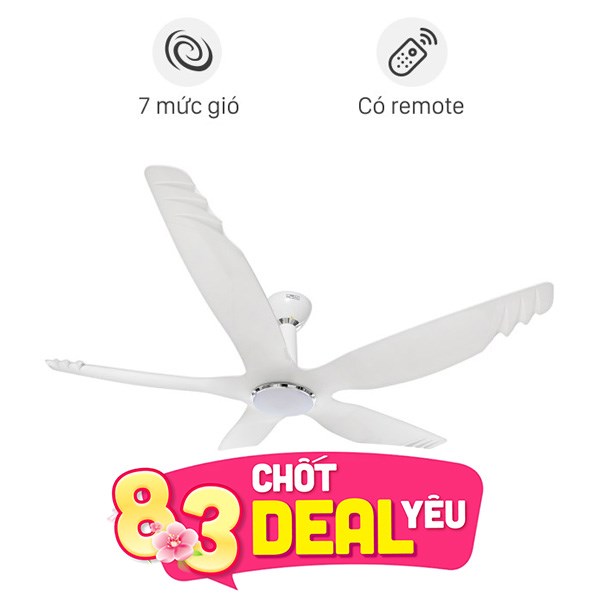 Quạt trần AC 5 cánh DC inverter ACF04D605 50W