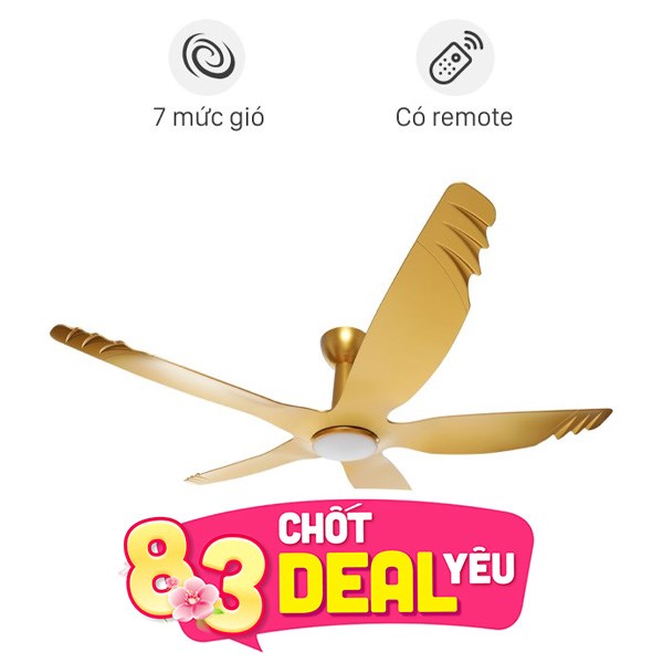 Quạt trần AC 5 cánh DC inverter ACF04D605 50W