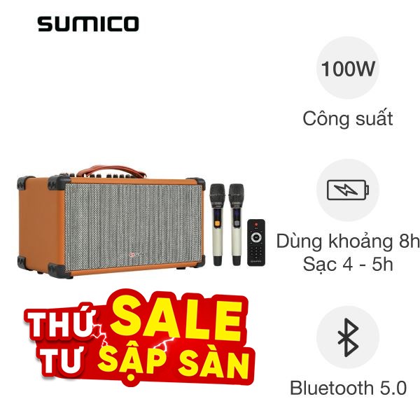 Loa karaoke xách tay Sumico BT-S52