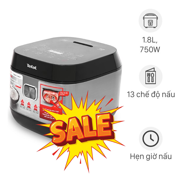 Nồi cơm điện tử Tefal 1.8 lít RK776B68