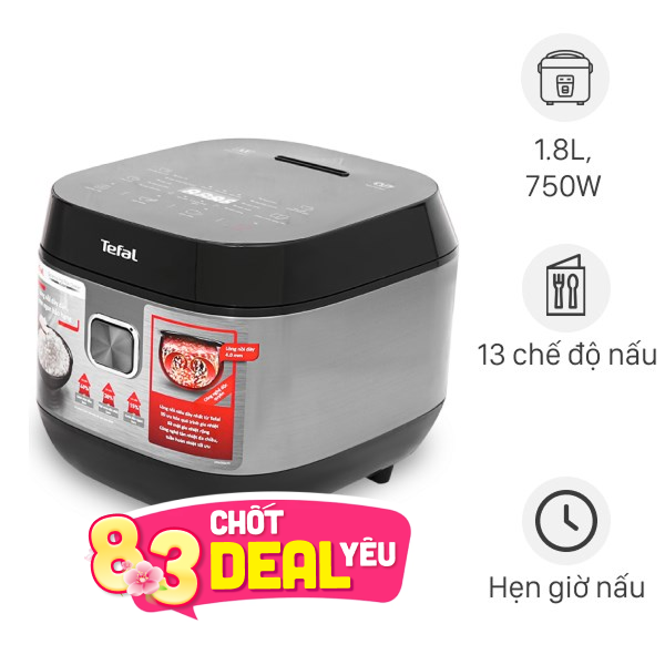 Nồi cơm điện tử Tefal 1.8 lít RK776B68