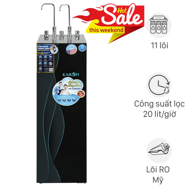 Máy lọc nước RO nóng nguội lạnh Hydrogen Karofi KAD-X68