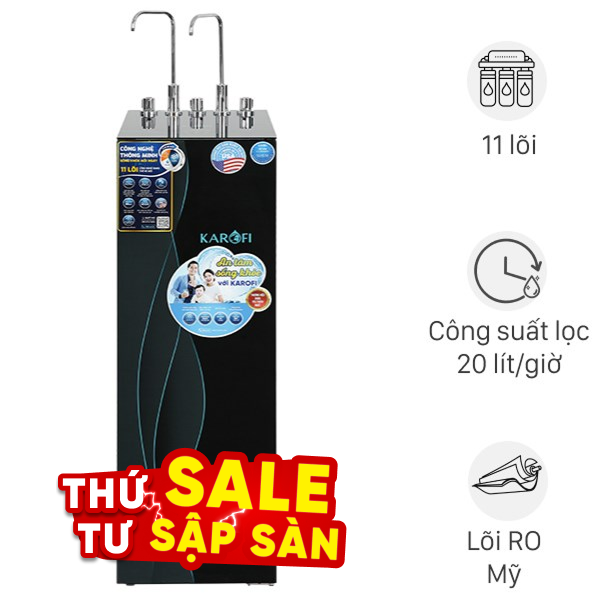 Máy lọc nước RO nóng nguội lạnh Hydrogen Karofi KAD-X68