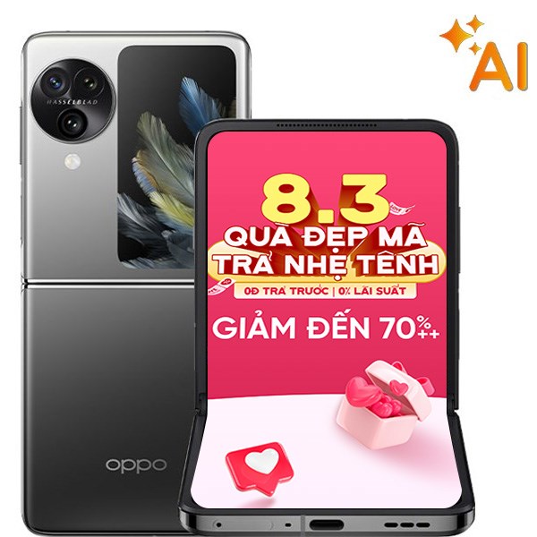 OPPO Find N3 Flip 5G 12GB/256GB Đen/Vàng đồng
