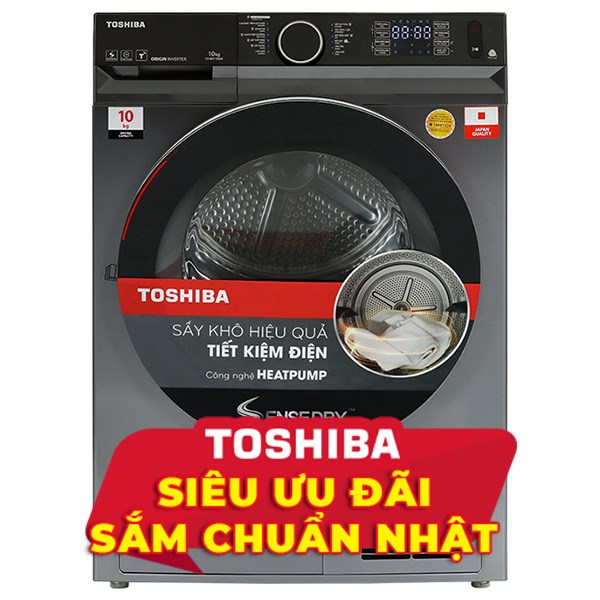 Máy sấy bơm nhiệt Toshiba 10 kg TD-BK110GHV(MK)