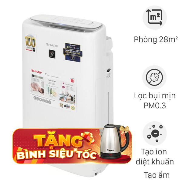 Máy lọc không khí tạo ẩm Sharp KI-N40V-W 29W