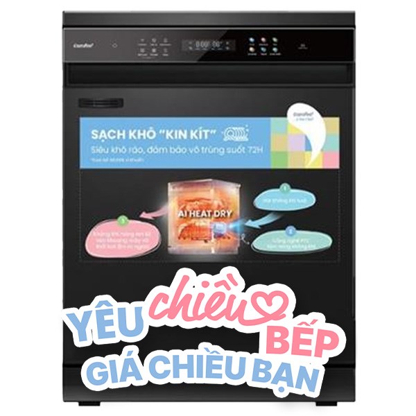 Máy rửa chén độc lập Comfee CDWEF1401HB-W-VN