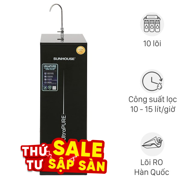 Máy lọc nước RO Hydrogen Sunhouse SHA8810K
