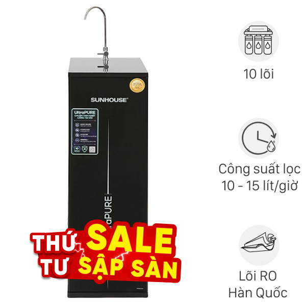 Máy lọc nước RO Hydrogen Sunhouse SHA8810K