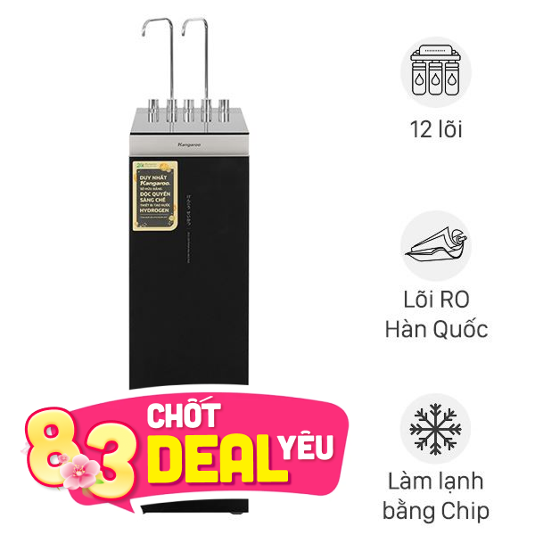 Máy lọc nước RO nóng nguội lạnh Hydrogen Kangaroo KG12A6