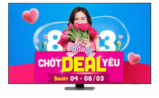 Smart Tivi Neo QLED Samsung AI 4K 85 inch QA85QN90D